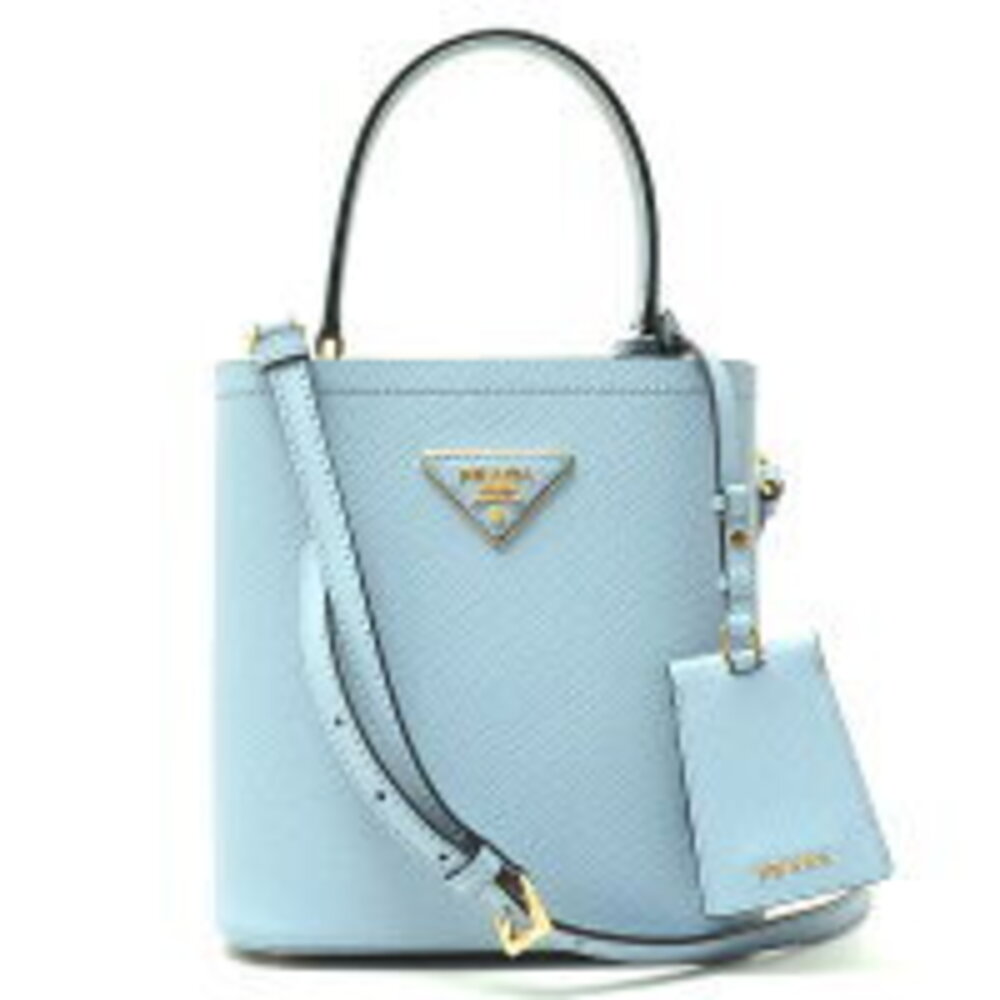 Prada Bag Panier Saffiano Leather Blue